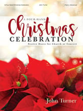 A Four-Hand Christmas Celebration piano sheet music cover